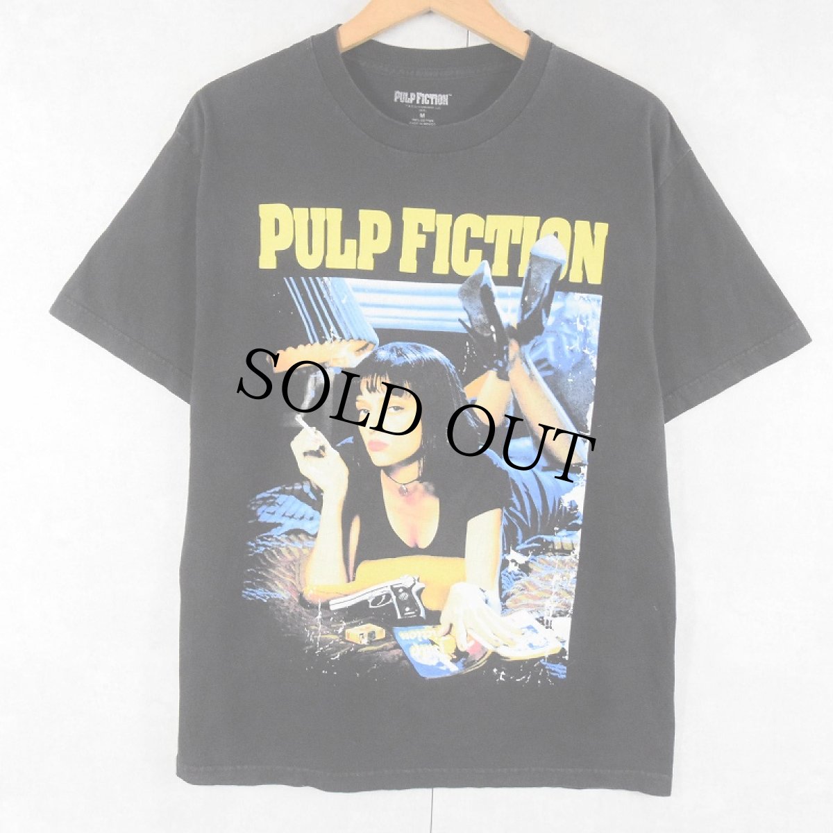 画像1: PULP FICTION クライム映画プリントTシャツ BLACK M (1)