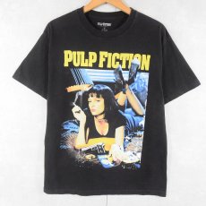 画像1: PULP FICTION クライム映画プリントTシャツ BLACK M (1)