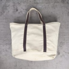 画像2: LANDS' END 切り替えデザイン キャンバストートバッグ LARGE (2)
