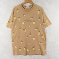 画像1: 90's rel-e-vant products USA製 巣箱プリントTシャツ L (1)