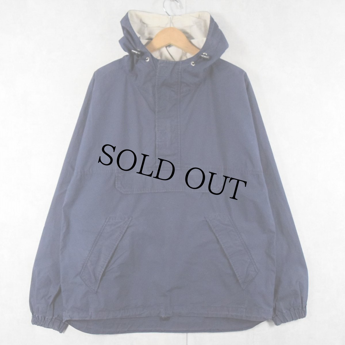 画像1: GAP コットンアノラックパーカー NAVY S (1)