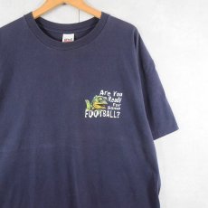 画像2: 90's Budweiser "ABC Sports Monday Night Football" ビールメーカープリントTシャツ NAVY 2X (2)