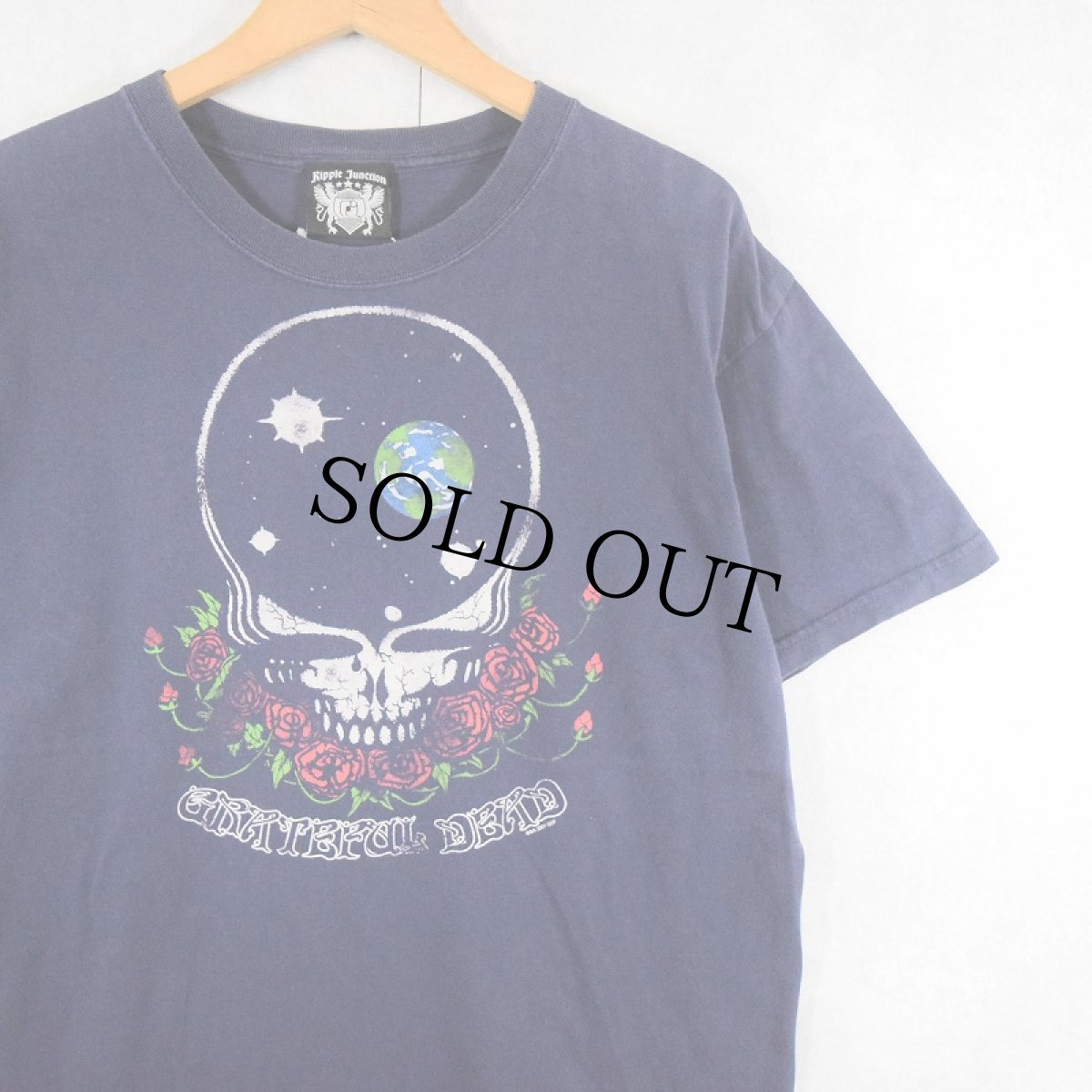画像1: 2000's GRATEFUL DEAD ロックバンドプリントTシャツ NAVY L (1)