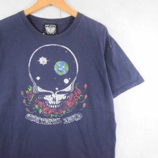 画像1: 2000's GRATEFUL DEAD ロックバンドプリントTシャツ NAVY L (1)