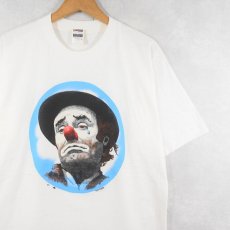 画像1: 90's Rick Embry "SAD CLOWN" ピエロプリントTシャツ L (1)