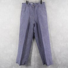 画像1: 50〜60's FRENCH MILITARY リネンセーラーパンツ "ワンウォッシュ" DEADSTOCK【W32 L30】 (1)