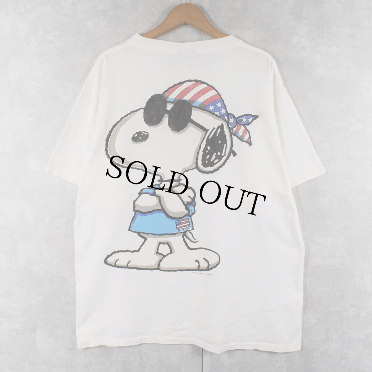 画像1: 90's PEANUTS SNOOPY USA製 キャラクタープリントTシャツ XL (1)