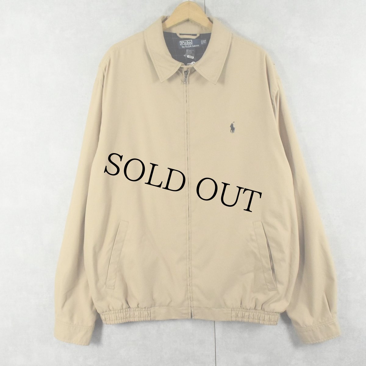 画像1: POLO Ralph Lauren ロゴ刺繍 ポリエステルスイングトップ XLT (1)