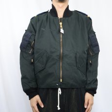 画像2: 80's ROYAL CANADIAN AIR FORCE "CAF GREEN" フライトジャケット size6637 (2)