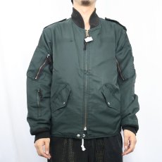 画像2: 80's ROYAL CANADIAN AIR FORCE "CAF GREEN" フライトジャケット size7436 (2)