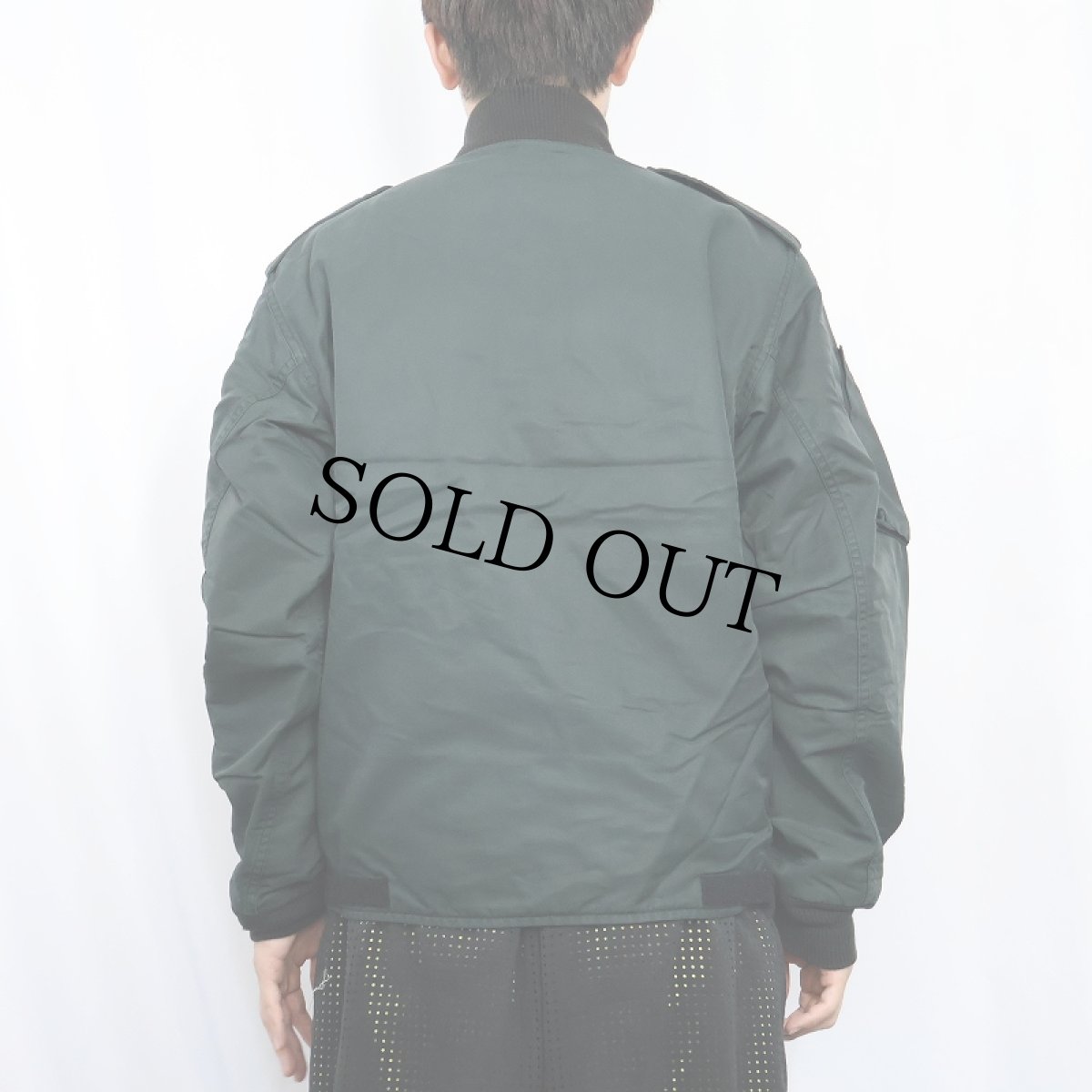 画像3: 80's ROYAL CANADIAN AIR FORCE "CAF GREEN" フライトジャケット size7436 (3)