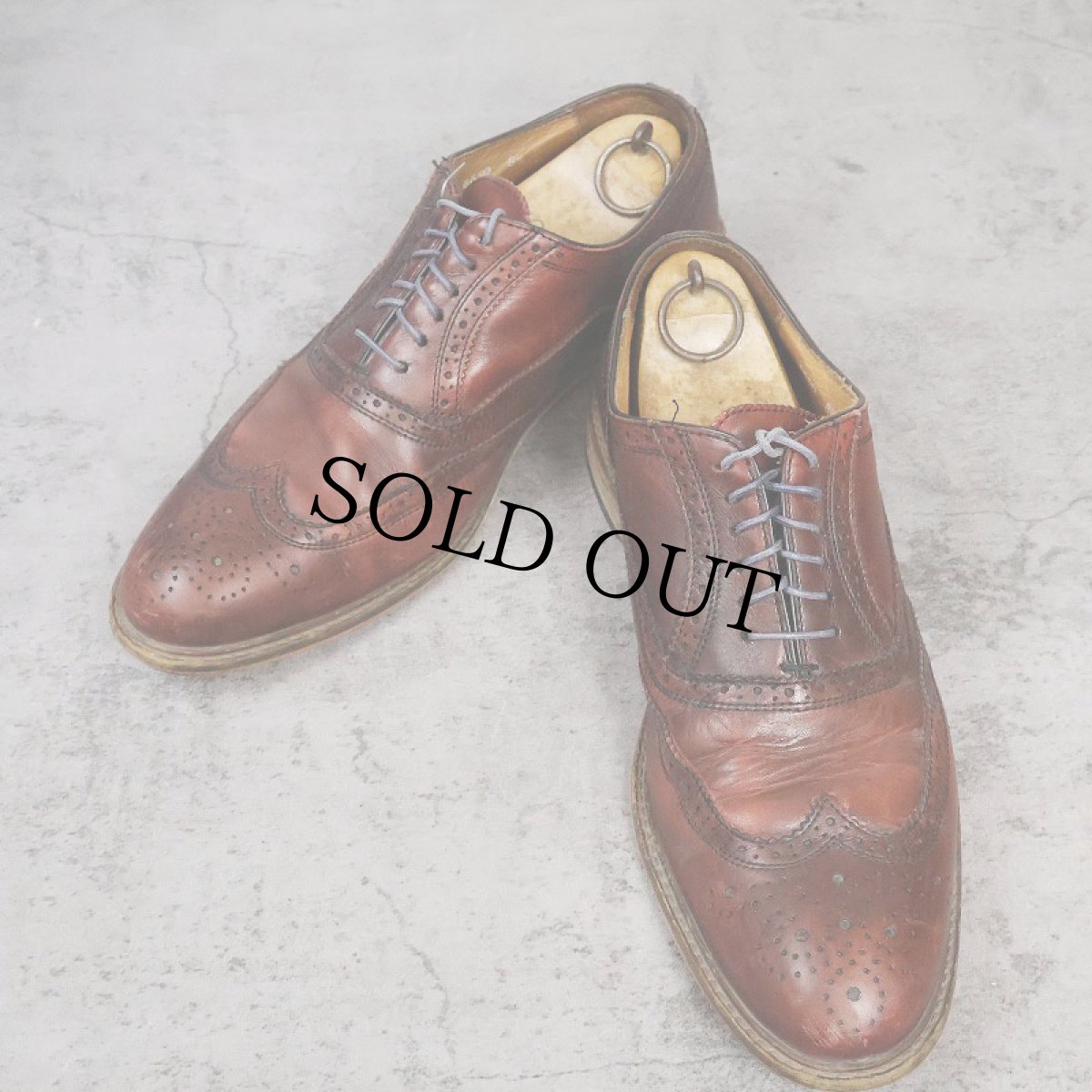 画像1: MERCANTI FIORENTINI ITALY製 ウイングチップ レザーシューズ 28.5cm (1)