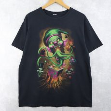 画像1: Insane Clown Posse ホラーコア・デュオ プリントTシャツ BLACK (1)