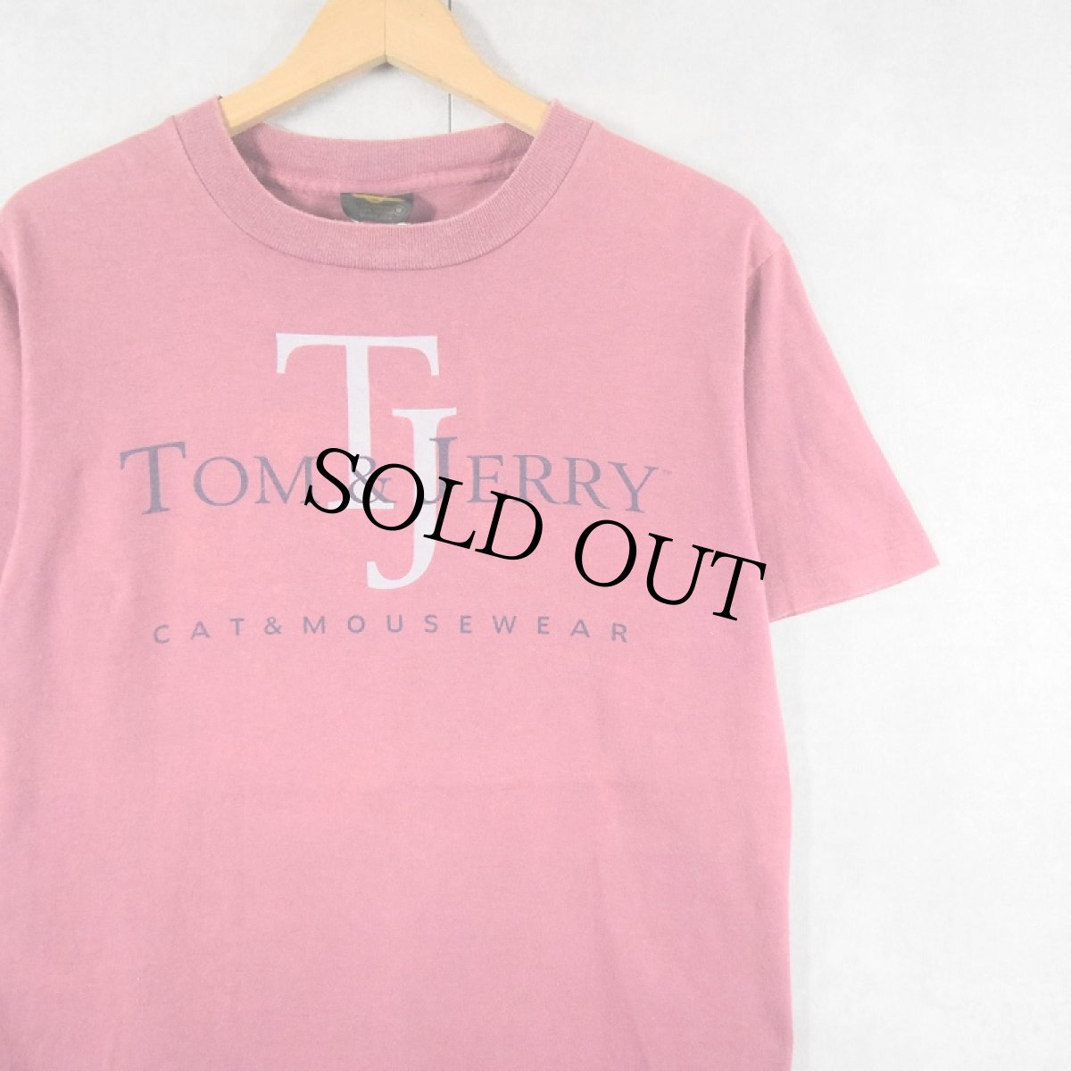 画像1: 90's TOM&JERRY USA製 "Calvin Klein" パロディプリントＴシャツ M (1)