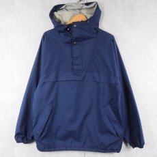 画像1: 80's Woolrich USA製 ナイロンアノラックパーカー NAVY M (1)