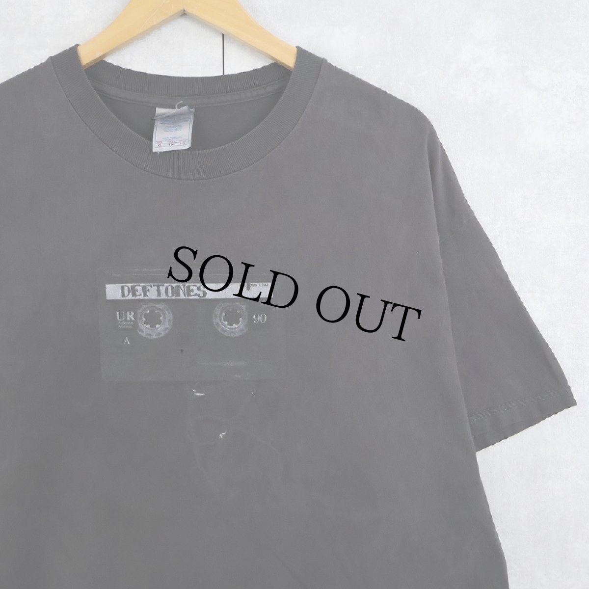画像1: DEFTONES オルタナティブ・メタルバンド ツアープリントTシャツ BLACK XL (1)