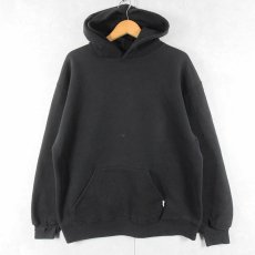 画像1: 90's〜 RUSSELL ATHLETIC スウェットフーディー BLACK L (1)