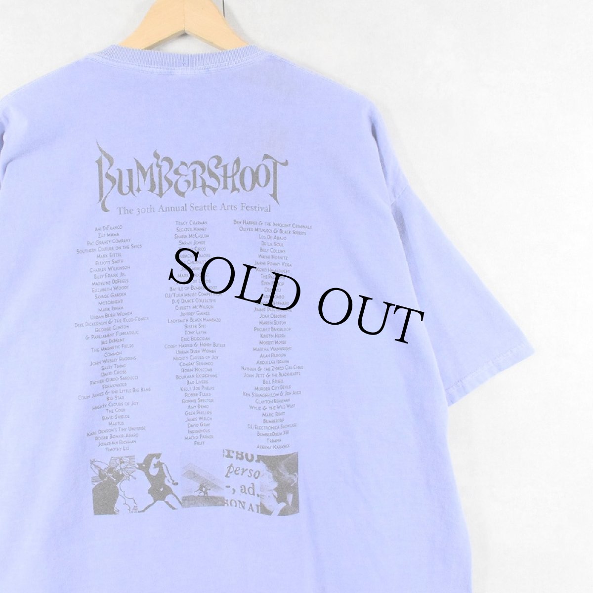 画像2: 2000's BUMBER SHOOT "Over Dyed" ミュージックフェスティバルTシャツ XL (2)