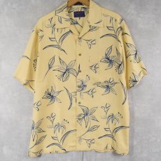 画像1: PENDLETON オールオーバーパターン HBT シルクアロハシャツ M (1)