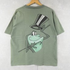 画像1: 90's MICHIGAN J. FROG USA製 キャラクター パロディプリントTシャツ L (1)