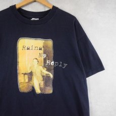 画像1: 90's USA製 "Raina No Reply" プリントTシャツ NAVY XL (1)