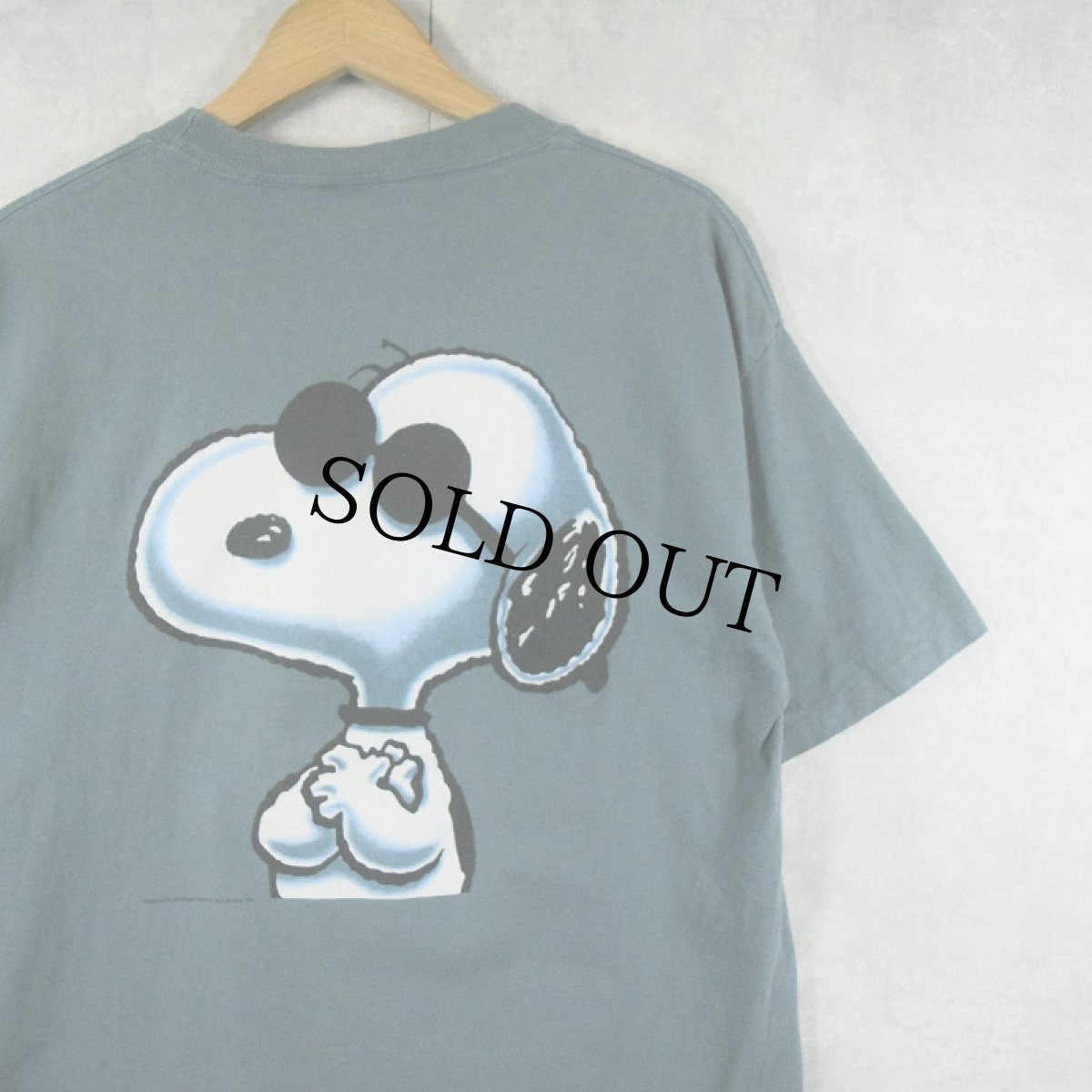 画像1: 90's SNOOPY JOE COOL USA製 キャラクターパロディプリントTシャツ L (1)