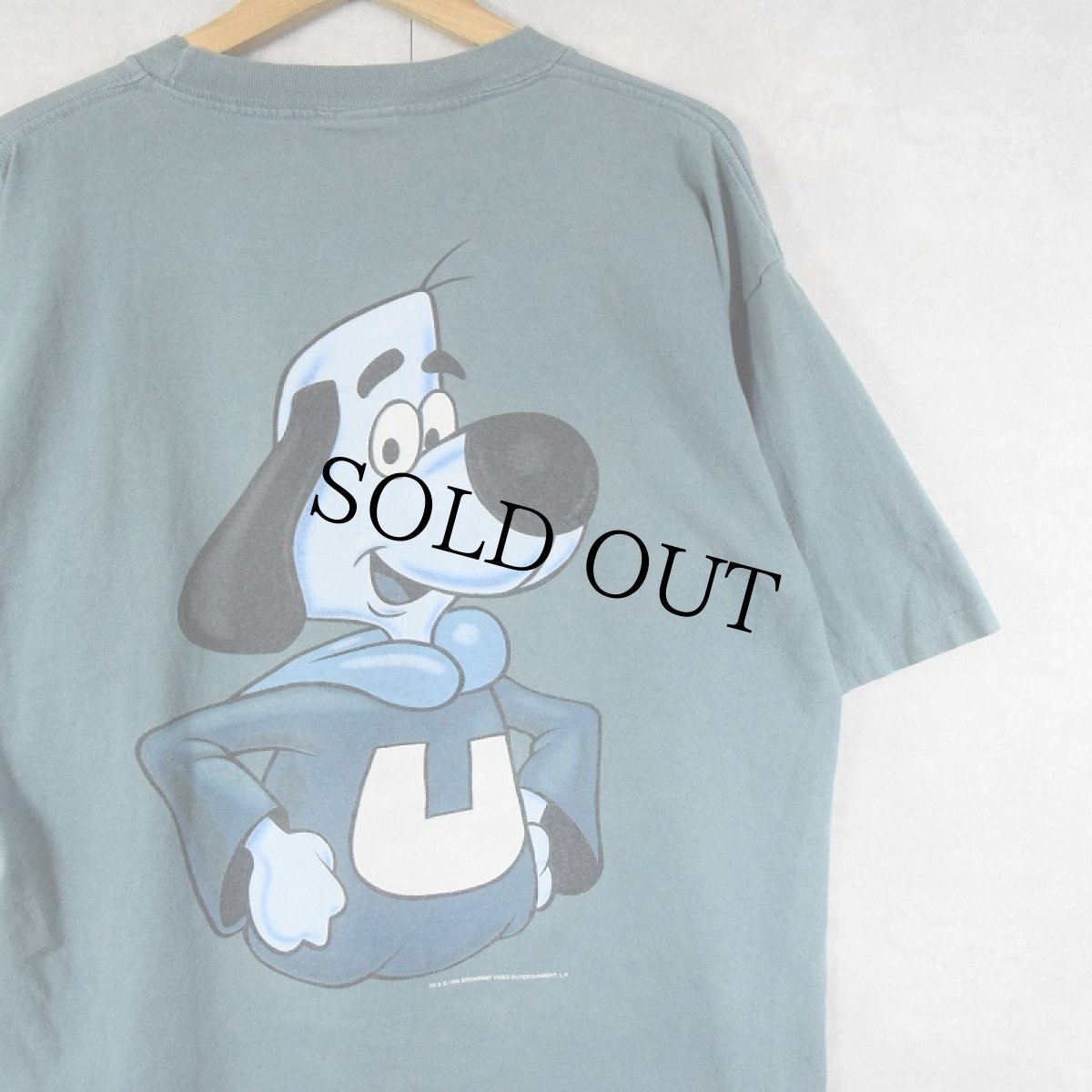 画像1: 90's UNDERDOG USA製 キャラクターパロディプリントTシャツ L (1)