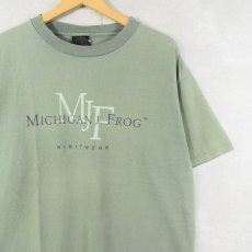 画像2: 90's MICHIGAN J. FROG USA製 キャラクター パロディプリントTシャツ L (2)