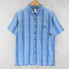 画像1: 2000SS Patagonia "ORGANIC COTTON" オンブレーチェック柄 コットンシャツ M (1)