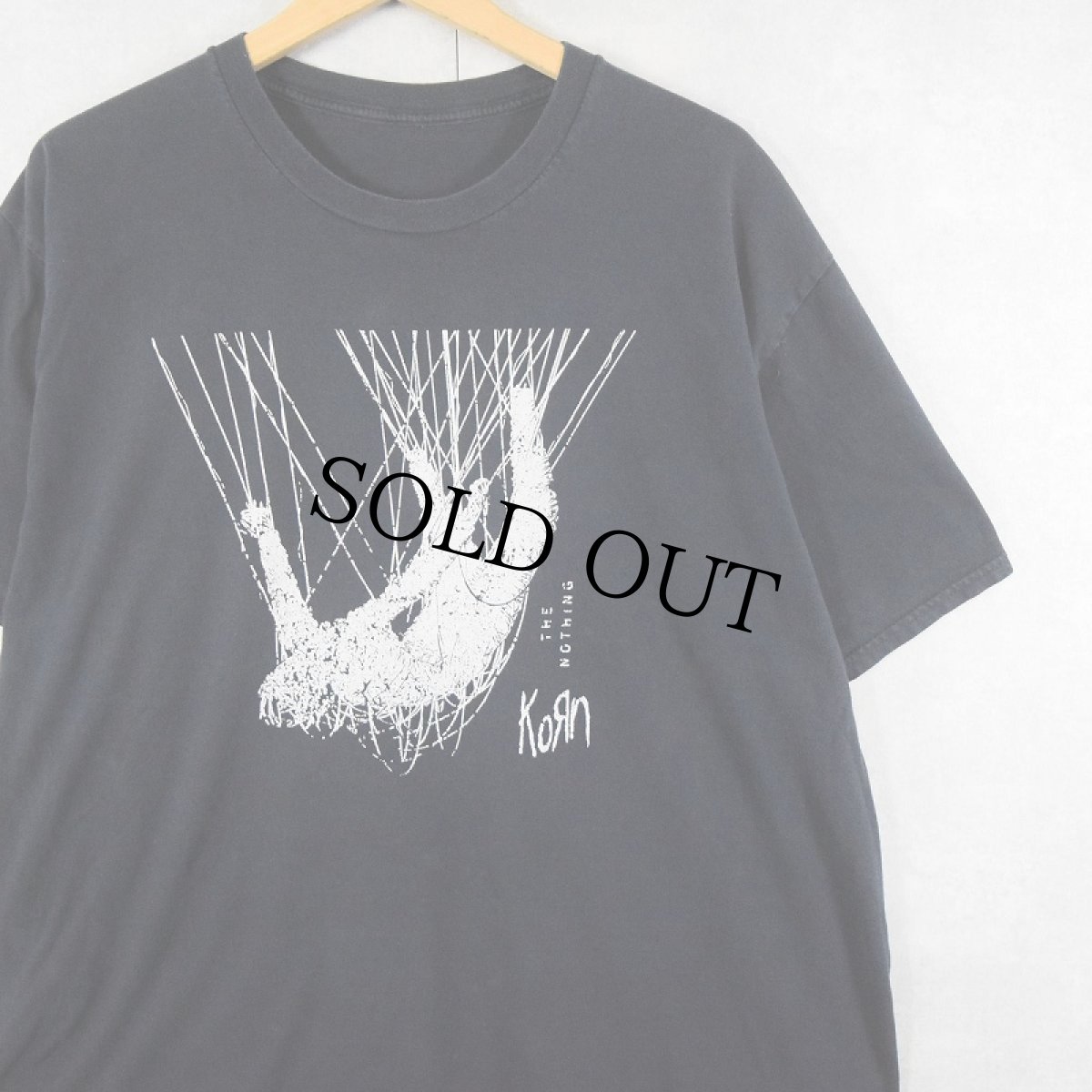 画像1: 90~2000's Korn "THE NOTHING" メタルバンドTシャツ BLACK (1)