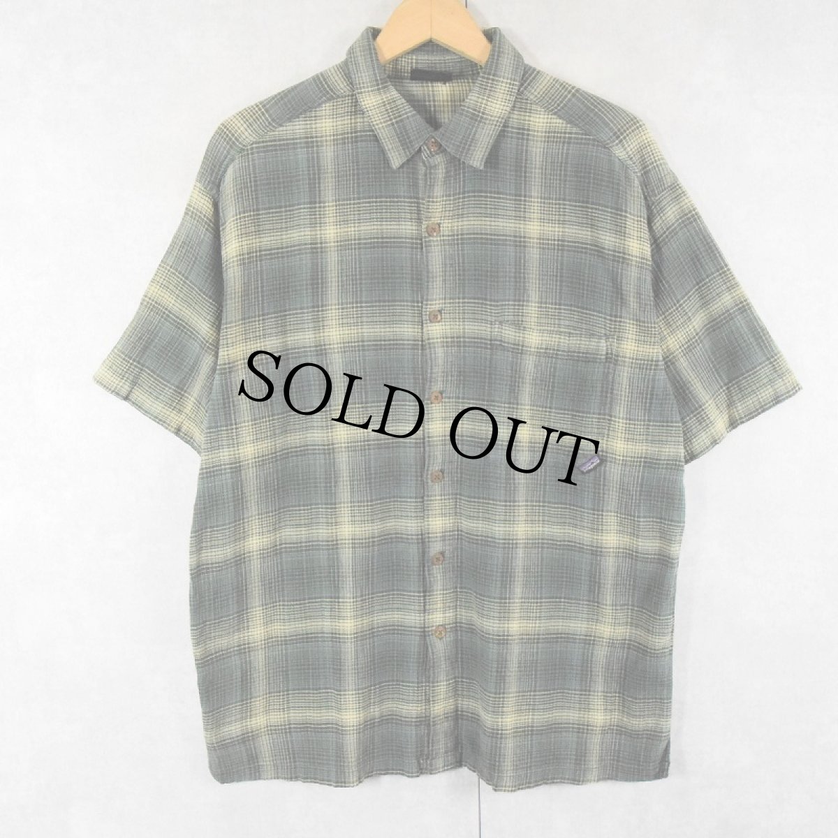 画像1: 2000's Patagonia "ORGANIC COTTON" チェック柄 コットンシャツ (1)