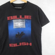 画像1: Billie Eilish ミュージシャンプリントTシャツ BLACK M (1)