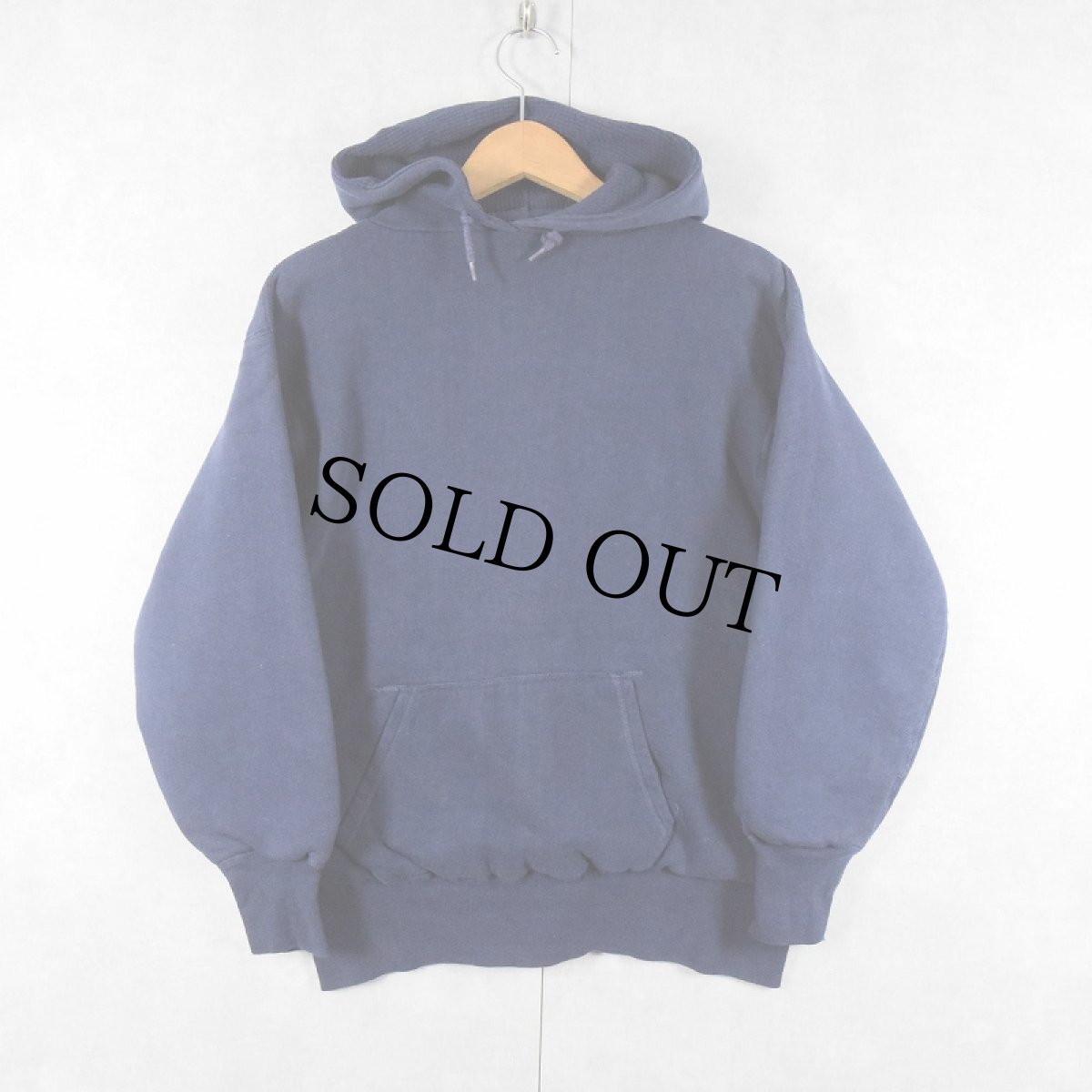 画像1: 60's E&W 裏サーマル スウェットフーディー NAVY L (1)