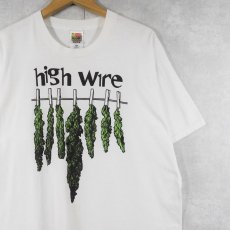 画像1: 90〜2000's "high wire" ガンジャプリントTシャツ XL (1)