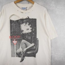 画像1: 90〜2000's Betty Boop "BOOP JEANS" キャラクターパロディプリントTシャツ L (1)