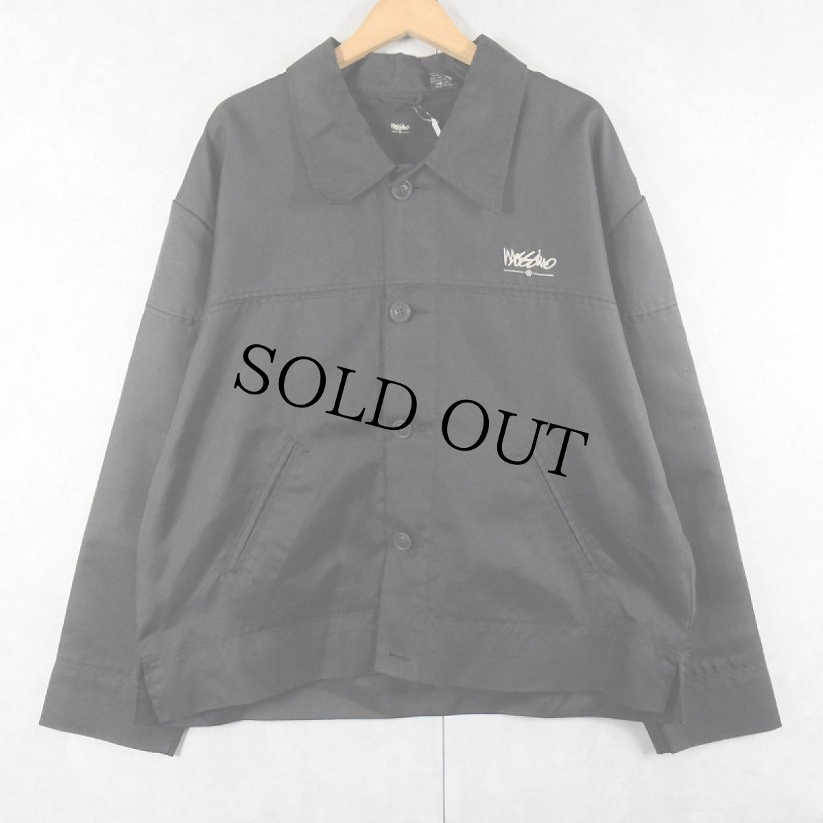 画像1: MOSSIMO ナイロンジャケット BLACK M (1)