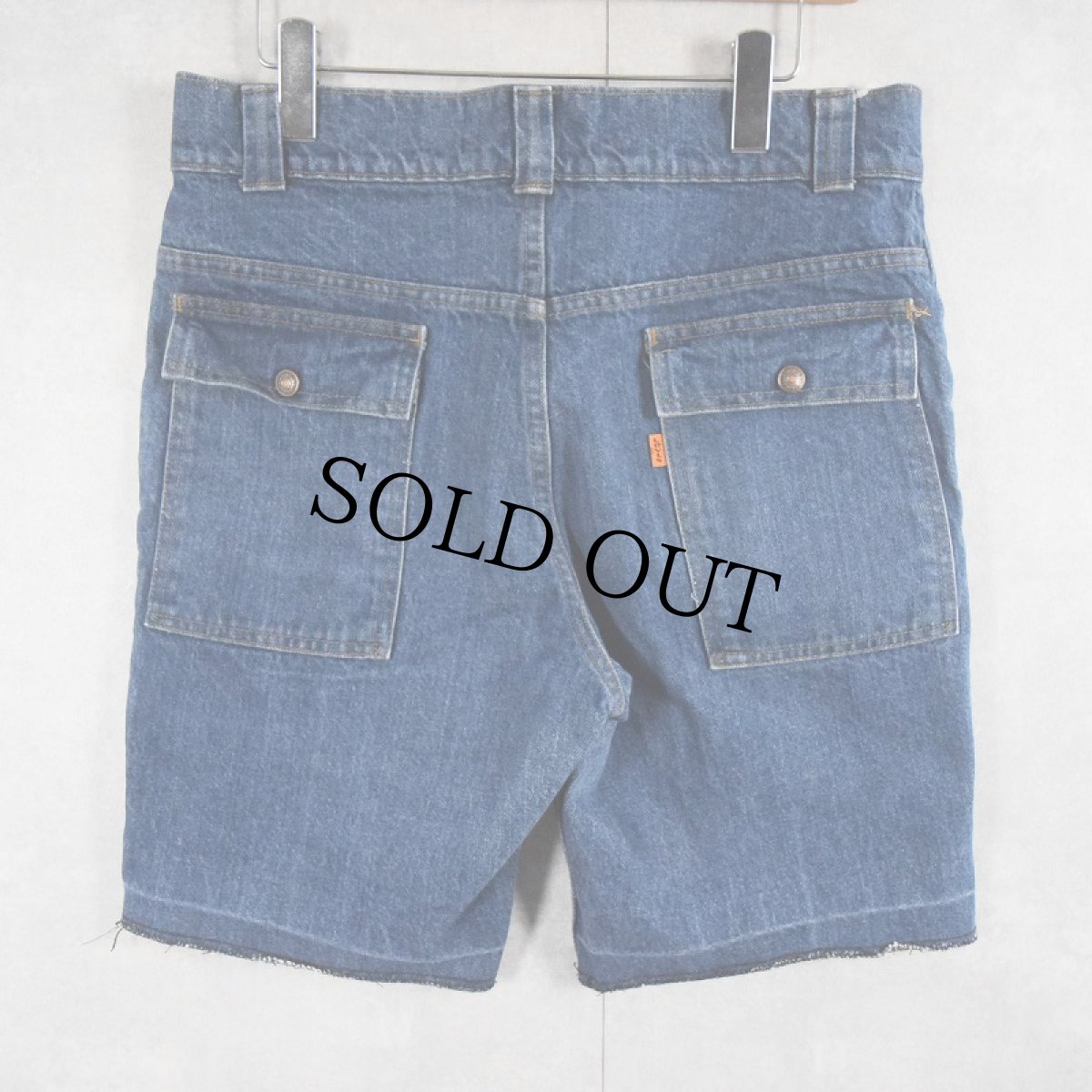 画像2: 70's Levi's 22276 0216 カットオフ デニムブッシュパンツ W33 (2)