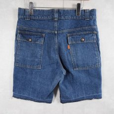 画像2: 70's Levi's 22276 0216 カットオフ デニムブッシュパンツ W33 (2)