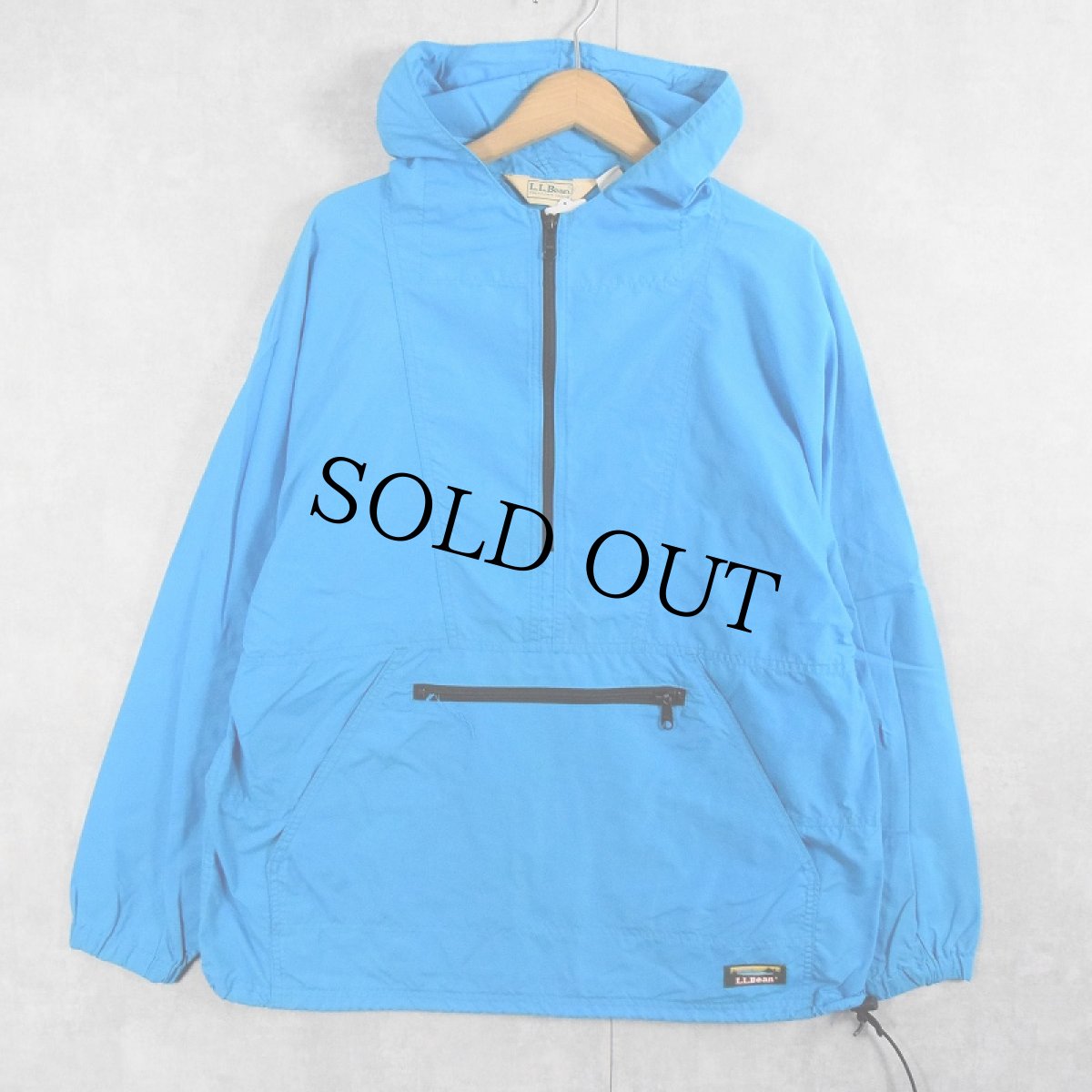 画像1: 70〜80's L.L.Bean USA製 ナイロンアノラックパーカー L (1)