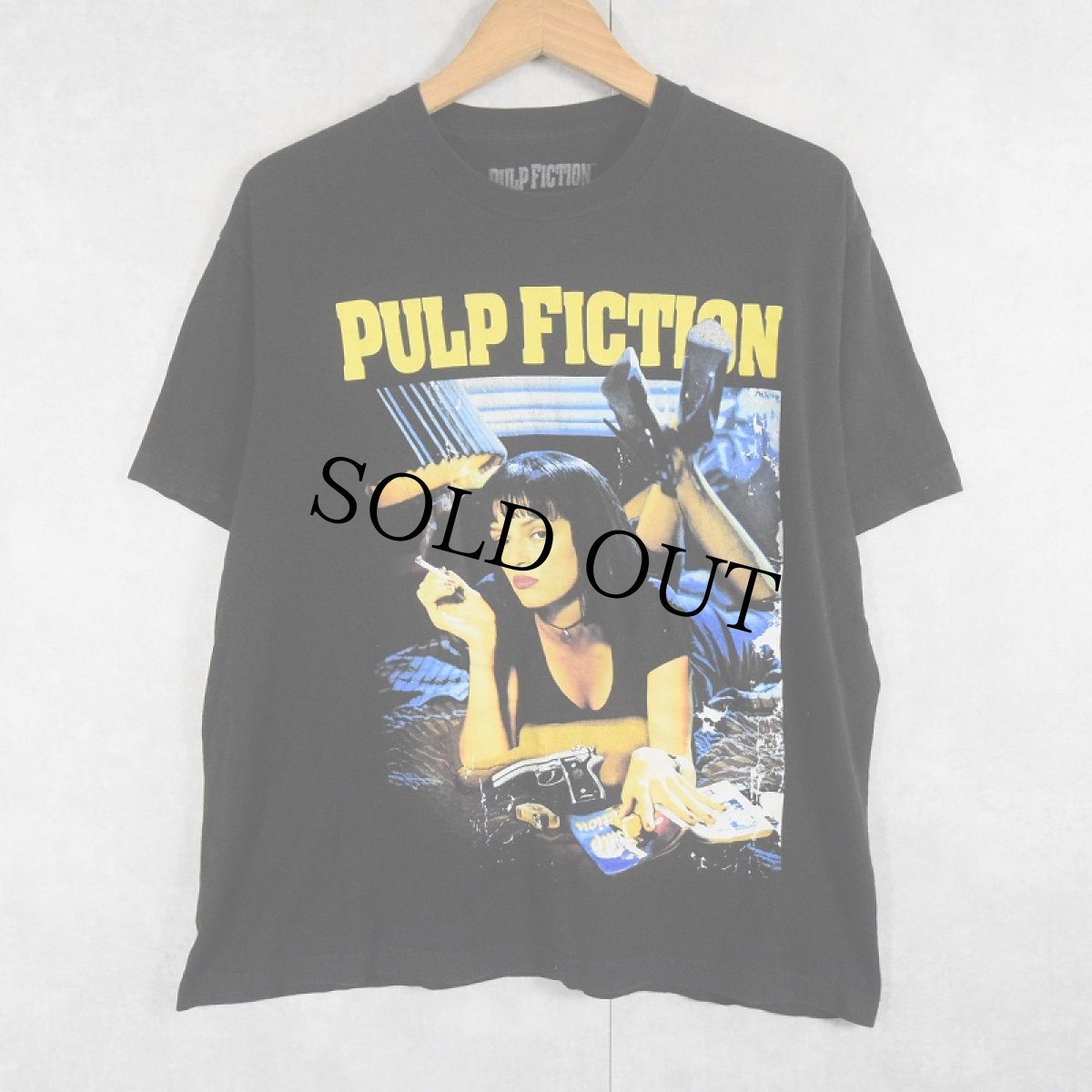 画像1: PULP FICTION クライム映画プリントTシャツ L (1)