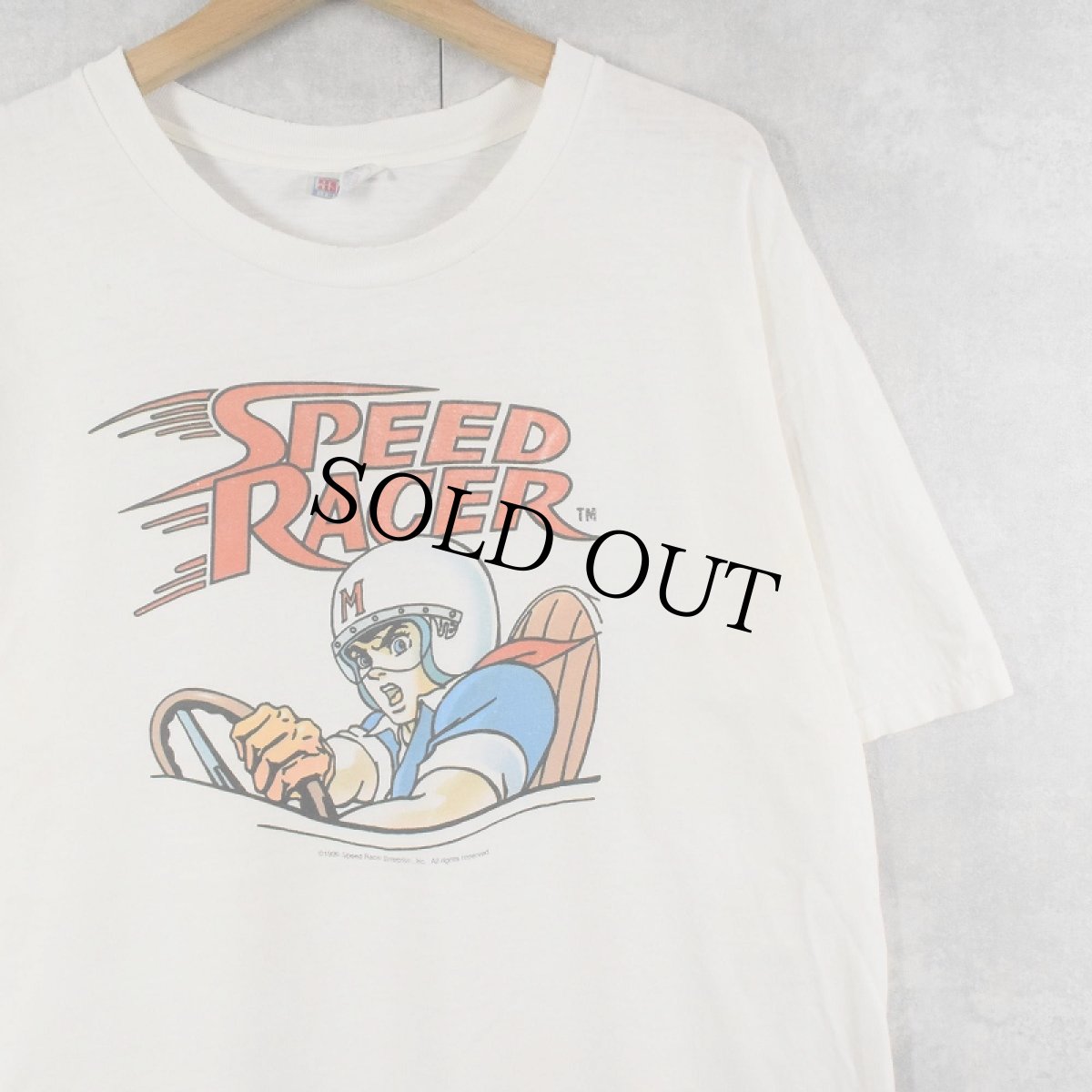 画像1: 90〜2000's SPEED RACER アニメプリントTシャツ (1)
