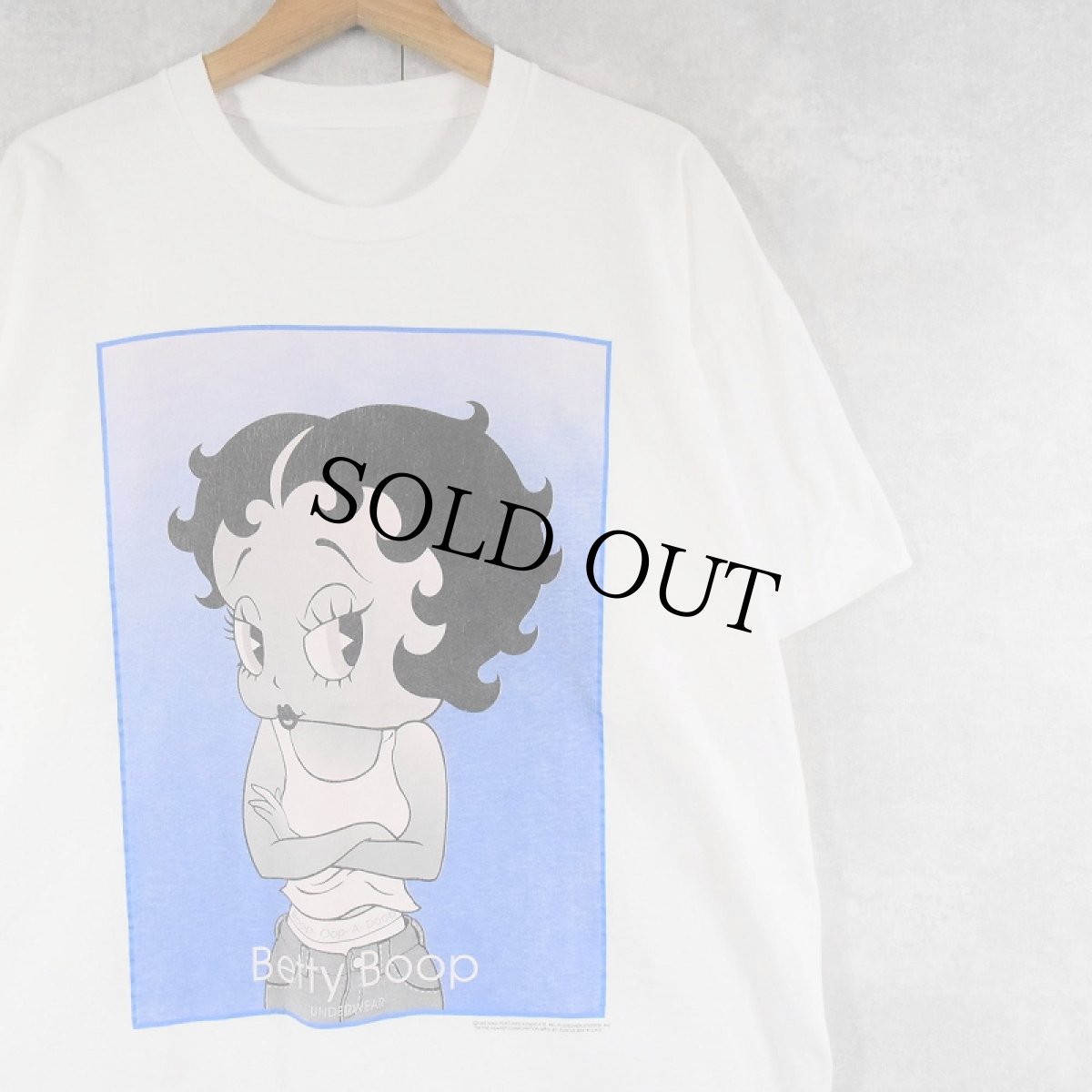 画像1: 90's Betty Boop "Calvin Klein" キャラクター パロディプリントTシャツ (1)