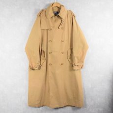 画像1: POLO Ralph Lauren コットン×ナイロン 一枚袖 ダブルブレスト トレンチコート L (1)