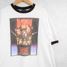 画像1: 90's STAR WARS "POWROT JEDI" 映画プリントリンガーTシャツ (1)
