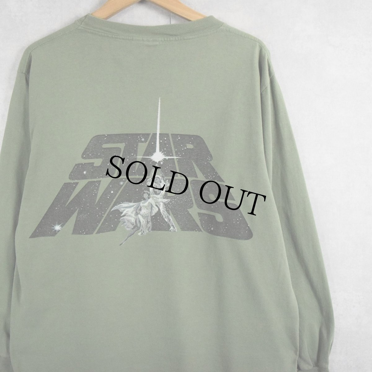 画像2: 90's STAR WARS USA製 "Clavin Klein" パロディプリントロンT L (2)