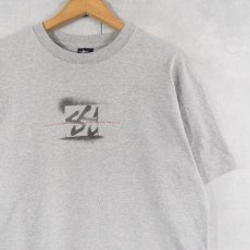 画像1: 90's STUSSY USA製 紺タグ ロゴプリントTシャツ XL (1)