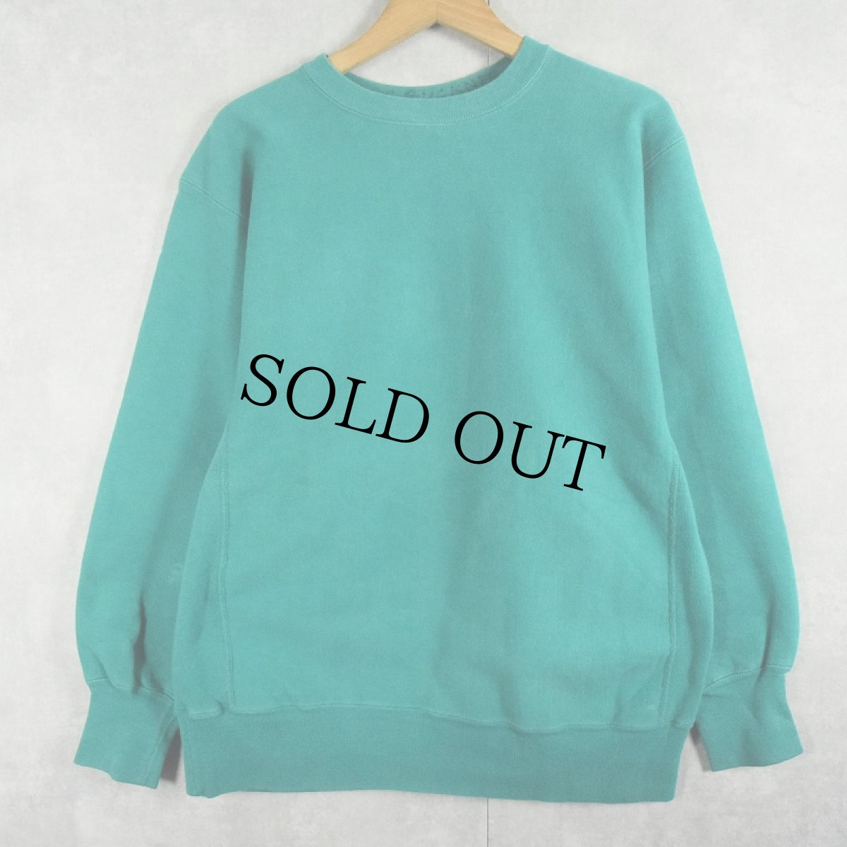 画像1: 90's Champion REVERSE WEAVE USA製 目無し スウェット GREEN XL (1)