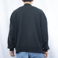 画像3: 90's RUSSELL ATHLETIC USA製 前V スウェット BLACK XL (3)