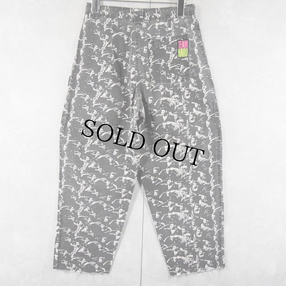画像2: 80's Team Haro フォトプリント コットンタックパンツ W27 (2)