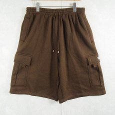 画像2: DREAM U.S.A. スウェットカーゴショーツ BROWN 3XL (2)